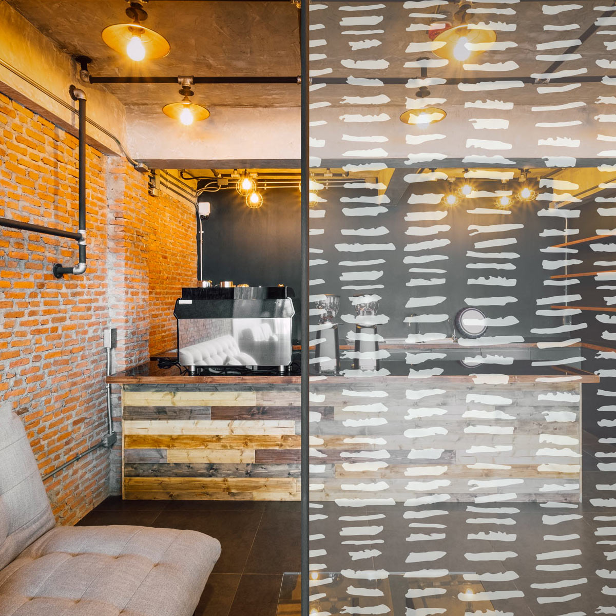 Sandstrahlfolie Strokes