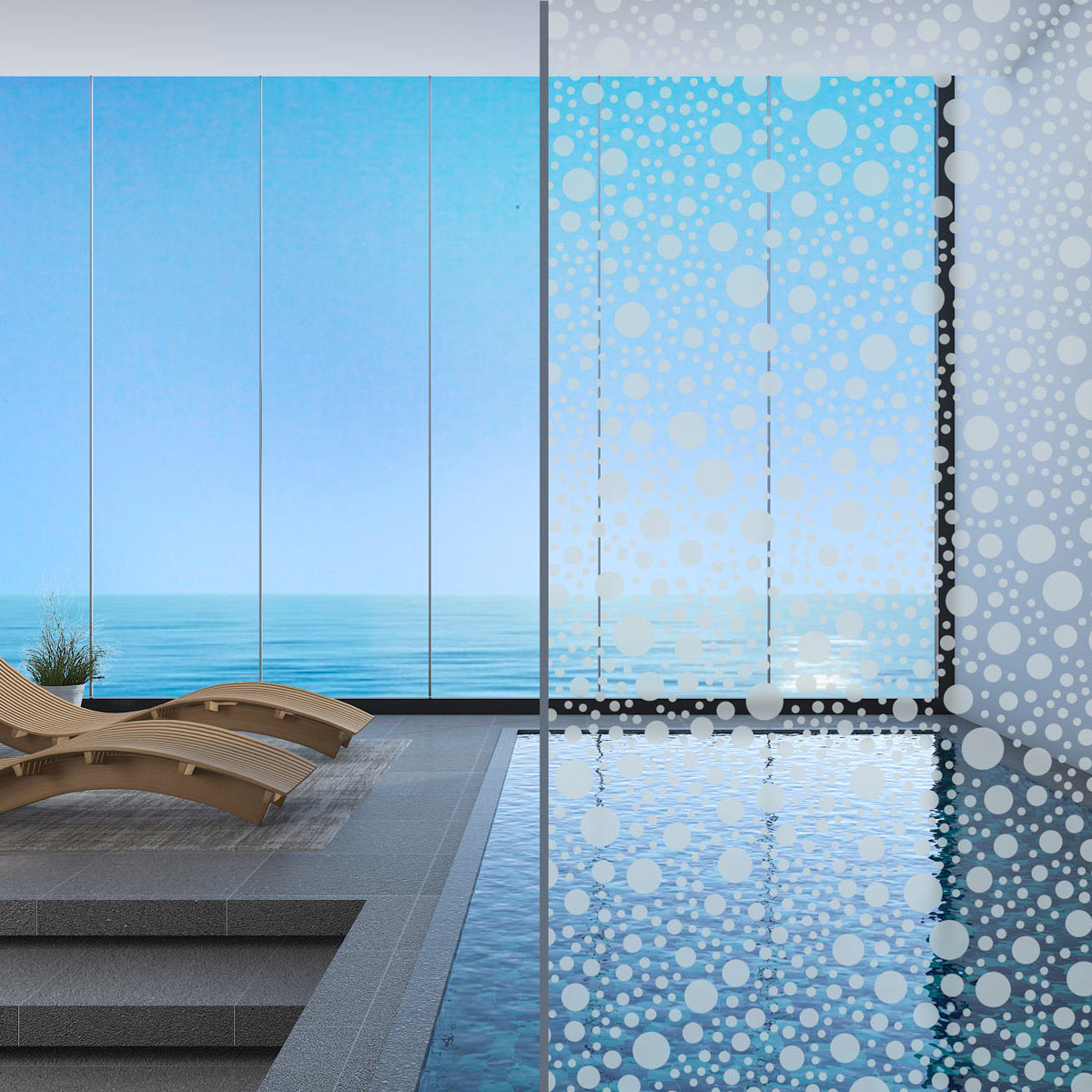 Sandstrahlfolie Bubbles